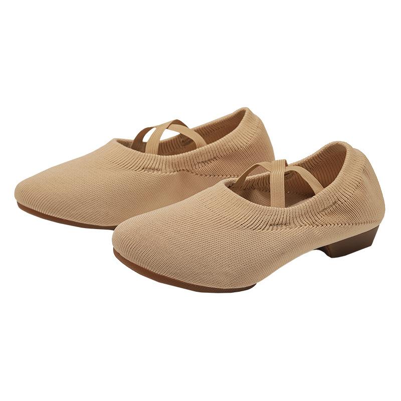 Танцевальная обувь для женщин и взрослых, квадратные балетки для отдыха на открытом воздухе, туфли для танцев в матросском стиле с каблуком, мягкая подошва, танцевальная обувь для практики