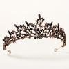 Барочная Сплавная Стразовая Свадебная Корона Ободок Свадебная Фотография Фото Аксессуары для Волос Черная Корона на Хэллоуин
