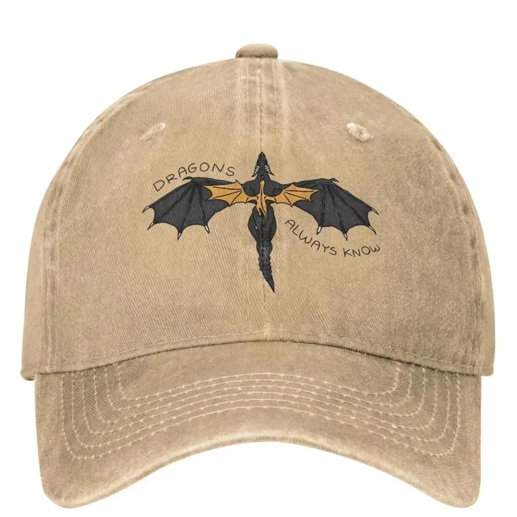 Fourth Wing Inspired Dragon Art Merch Men Women Baseball Caps Distressed Washed Hats Cap Vintage Outdoor Activities Headwear