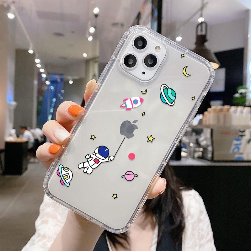 Минималистичный космический дизайн Тонкий чехол для телефона For iPhone 17 16 15 13 12 11 ProMax Pro Plus Мягкий ударопрочный корпус телефона