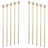 10-Piece Cocktail Stick Set, Stainless Steel Fruit Sticks, Reusable Drink Picks, Appetizer Toothpicks, Martini Glass Picks