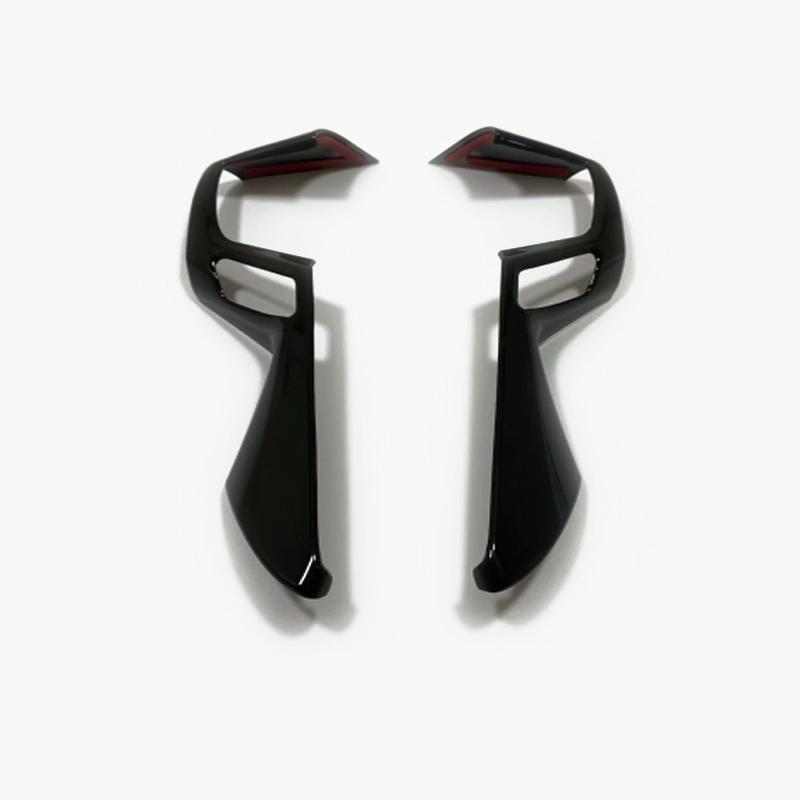 For Toyota Alphard Vellfire 30 series 2016- ABS black Steering Wheel Button control Cover Sticker Interior Accessories