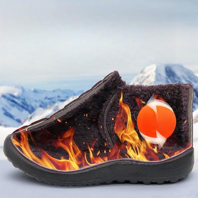 Хлопковые ботинки Зимний новый стиль Большие хлопковые туфли с толстым бархатом и теплые снежные ботинки для пар Ботинки до щиколотки