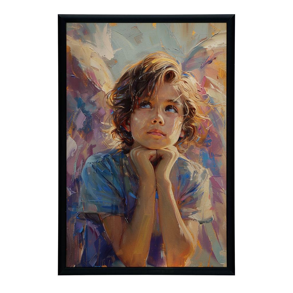 Poster Angelic Reverie Poster Angelic Reverie, 30X40 Cm, Frameless, Premium Canvas On Stretcher