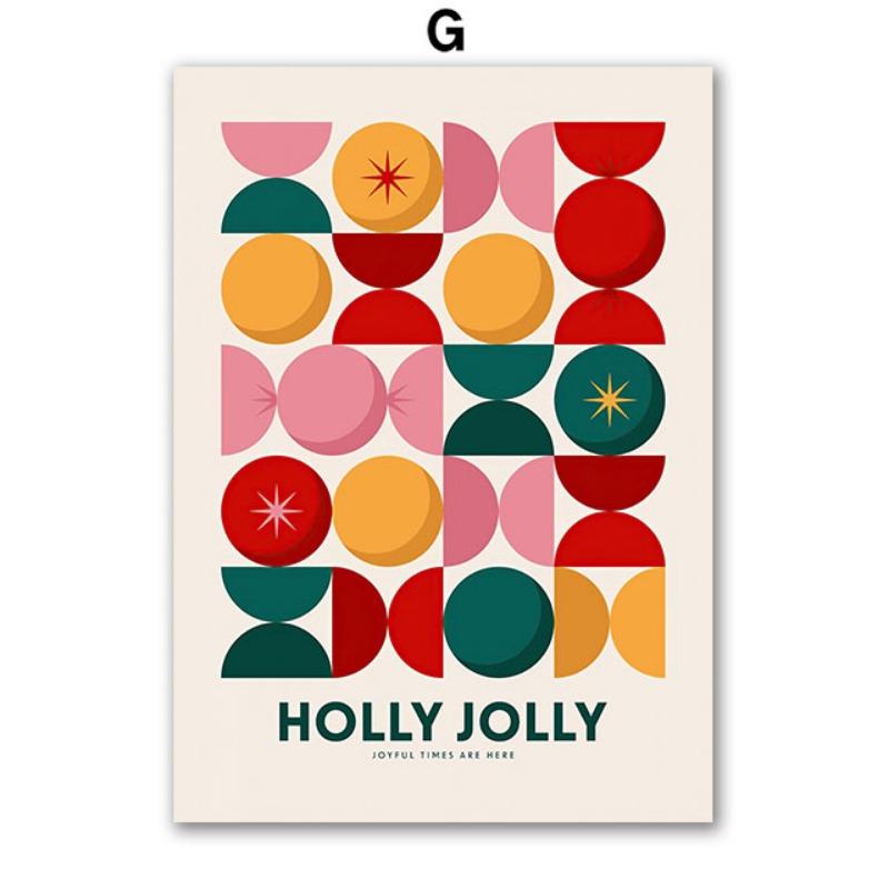 Снежные рождественские печенья Елка Апельсиновый сок Носки Подарок Настенное искусство Холст Живопись Постеры Принты Настенные картины для декора гостиной