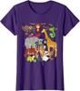 Zoo Animals Wildlife Birthday Party Zoo Day Animals Ladies' Crewneck T-Shirt