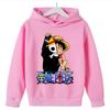 Anime One Piece Hoodies Luffy Casual Ace Law Roronoa Zoro Luffy Streetwear Kids Boys Sweatshirts Pullover Hooded Fashion Costume