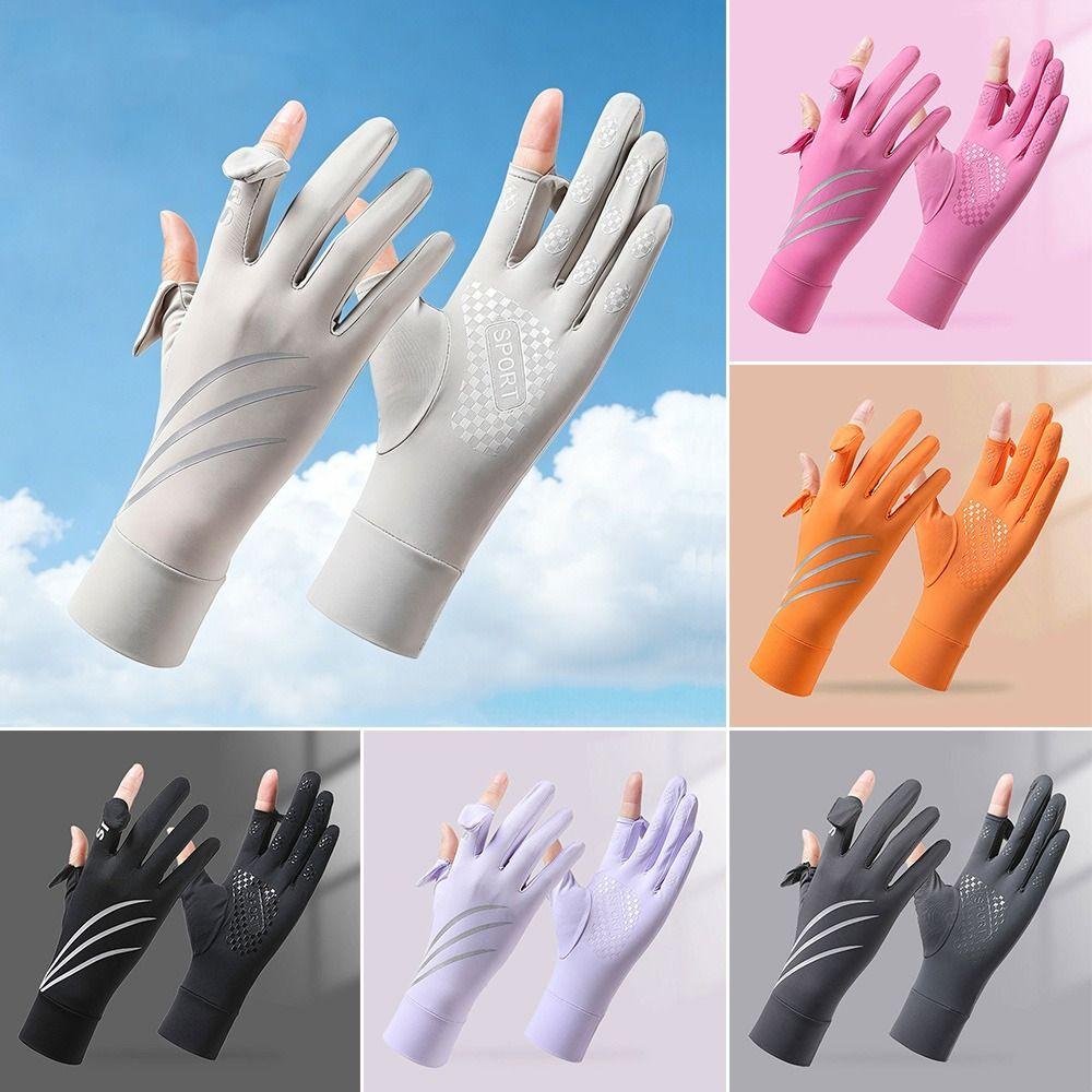 Touch Screen Cycling Gloves Sun Protection Driving Gloves Women Anti-uv Sun Gloves Outdoor Sports