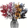 Искусственный Babysbreath 5 вилок Реалистичный искусственный шелковый цветок для дома, офиса, свадьбы, вечеринки, помещения, улицы, искусственный цветок, цветущие растения, украшение