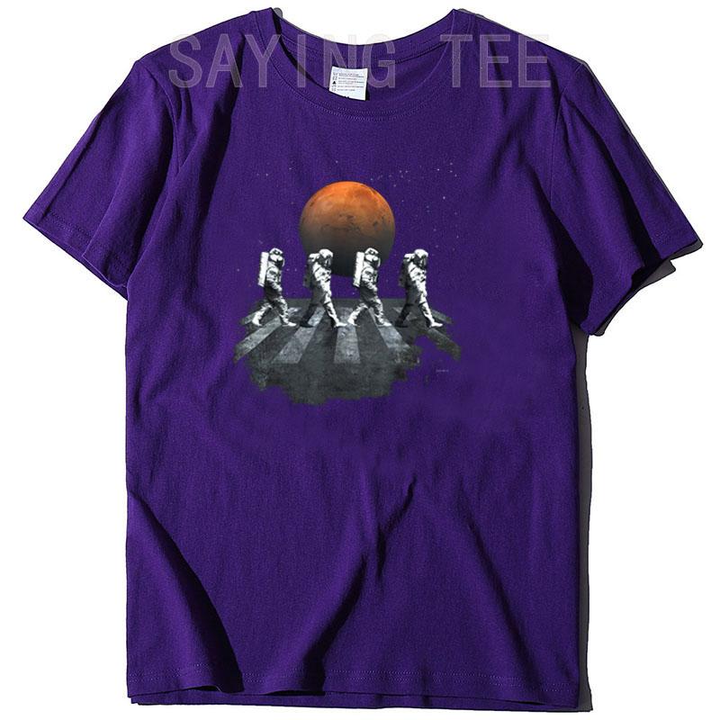 Astronauts In Walking In Space Occupy Mars T-Shirt Funny Astronaut Astronomer Scientists Graphic Tee Tops Space Lover Clothes