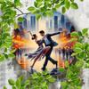Металлическая табличка Tango Metal Art, винтажный настенный декор, 7,8 дюйма, круглая, 2D, высококачественная живопись для дома, бара, кафе, магазина, общежития