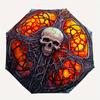 Stained Glass Skull Art Wall Decor Umbrella Day Gift Y258