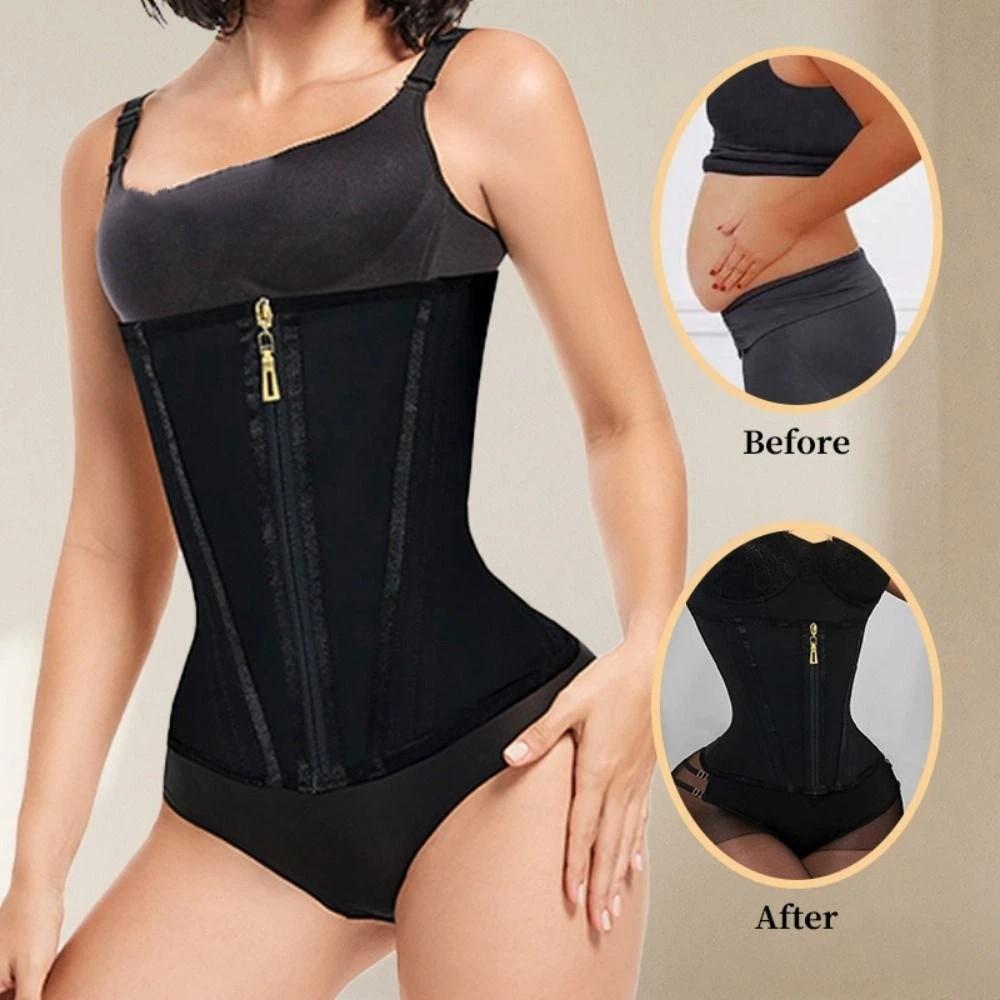 Seamless Women Fishbone Shapewear Waist Trainer Postpartum Body Shaper Workout