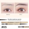 Eyebrow Pencil with Brush Professional Waterproof Sweat-proof Eye Brow Liner Long Lasting Makeup Easy To Color