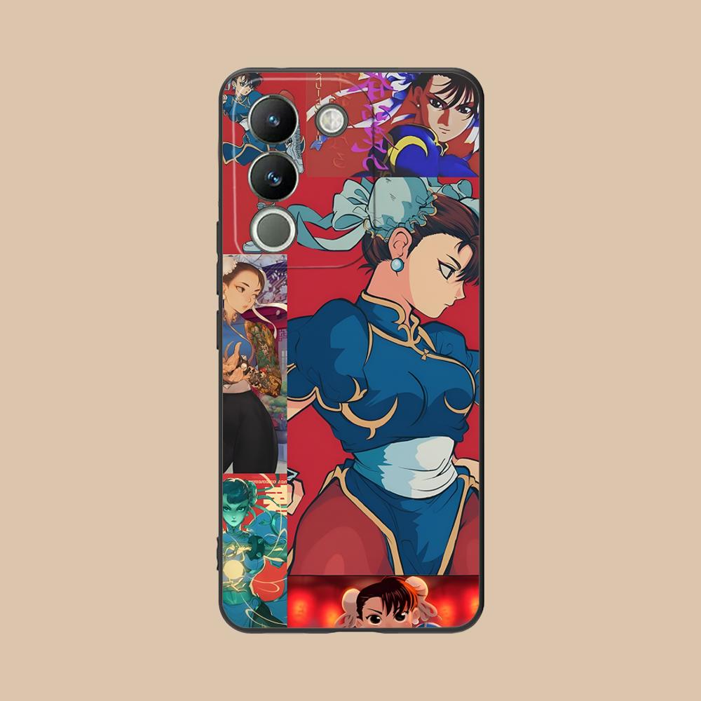 Чехол для телефона Street Fighter Chunli для VIVO V60 V50 V40 V30 V29 V27 V25 V23 Pro Lite 5G Красочная печать Красивый смартфон