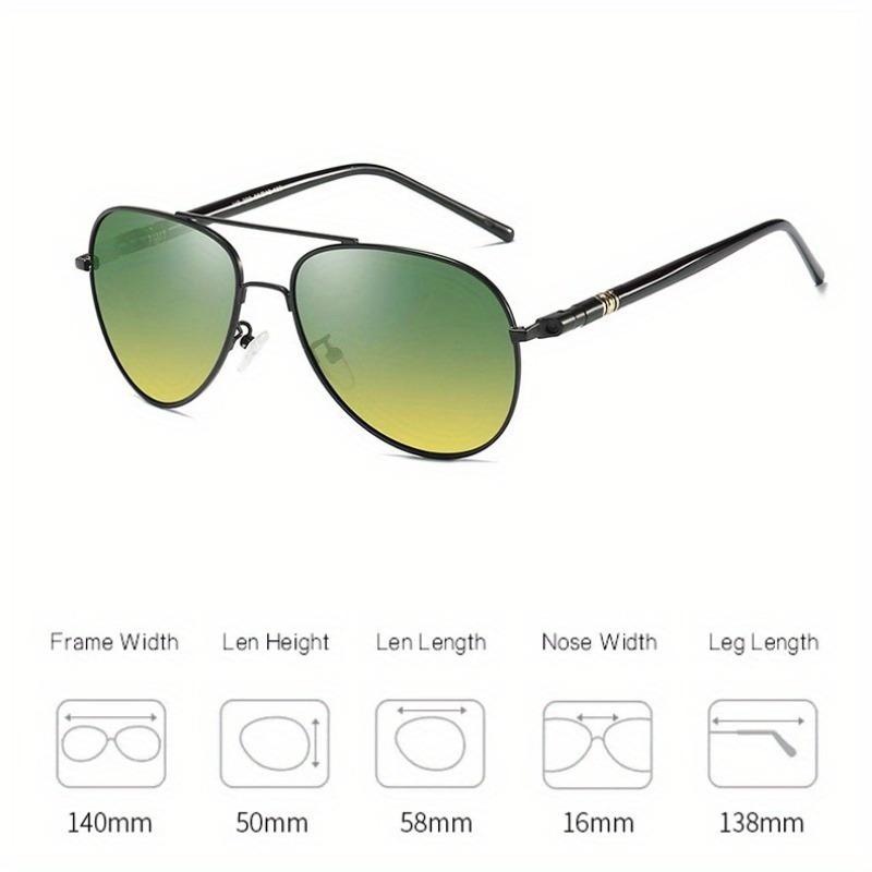 Men Women Yellow Green Night Vision Sunglasses Colored Reflective Glasses Sunglasses Black Unisex Fishing Lenses