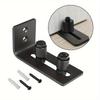 1 Set Smoothly Sliding Barn Door Bottom Guide Adjustable Floor Guide Roller