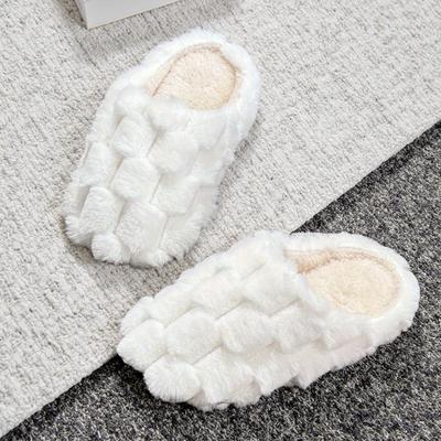 Мода Мода Толстая подошва Женская обувь Зима Новая Обувь на плоской подошве Простые Универсальные Женские тапочки Комфорт Противоскользящая Женская хлопковая обувь