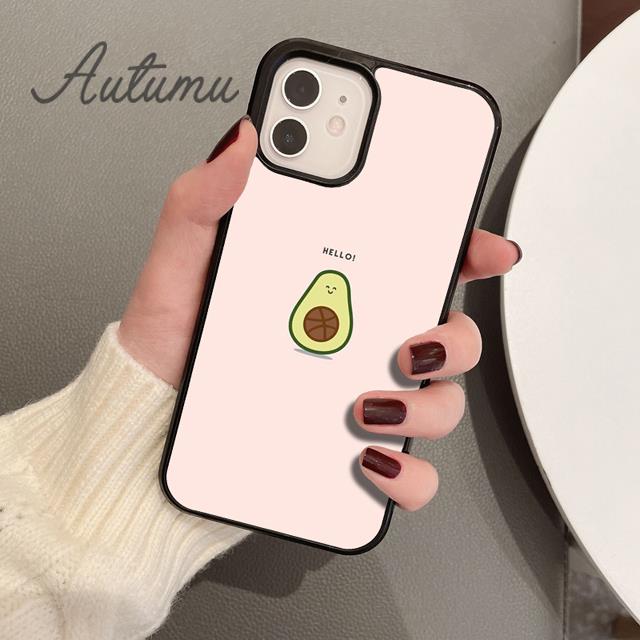 Милый чехол для телефона с рисунком авокадо для iPhone 11 12 13 14 Pro Max mini X XR XS SE 2020 6S 7 8 Plus Samsung Galaxy S21 S22