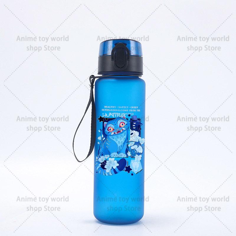 KPop Demons Hunters Large Capacity Sports Water Bottle Motivational Leak Proof Portable Reusable Cups Outdoor Travel Gym Jugs