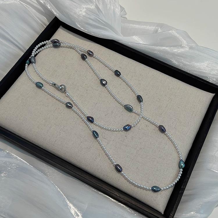 Новый стиль Натуральные Барочные Пресноводные Жемчужные Женские Цепочки Ожерелье Для Женщин Подарки На День Рождения Не Выцветает