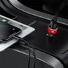Автомобильное зарядное устройство 2 USB порта Быстрая зарядка Цифровой дисплей Автоаксессуары для Toyota GR TRD Fortuner Chr Verso Prius Hiace Yaris Trd Camry