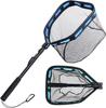 CRAZY SHARK Rubber Landing Net, Total Length 1m, Telescopic, Foldable, Tamo Net, Tamo Net, Aluminum Material, Stream Pipe Fishing, Sea Fishing,