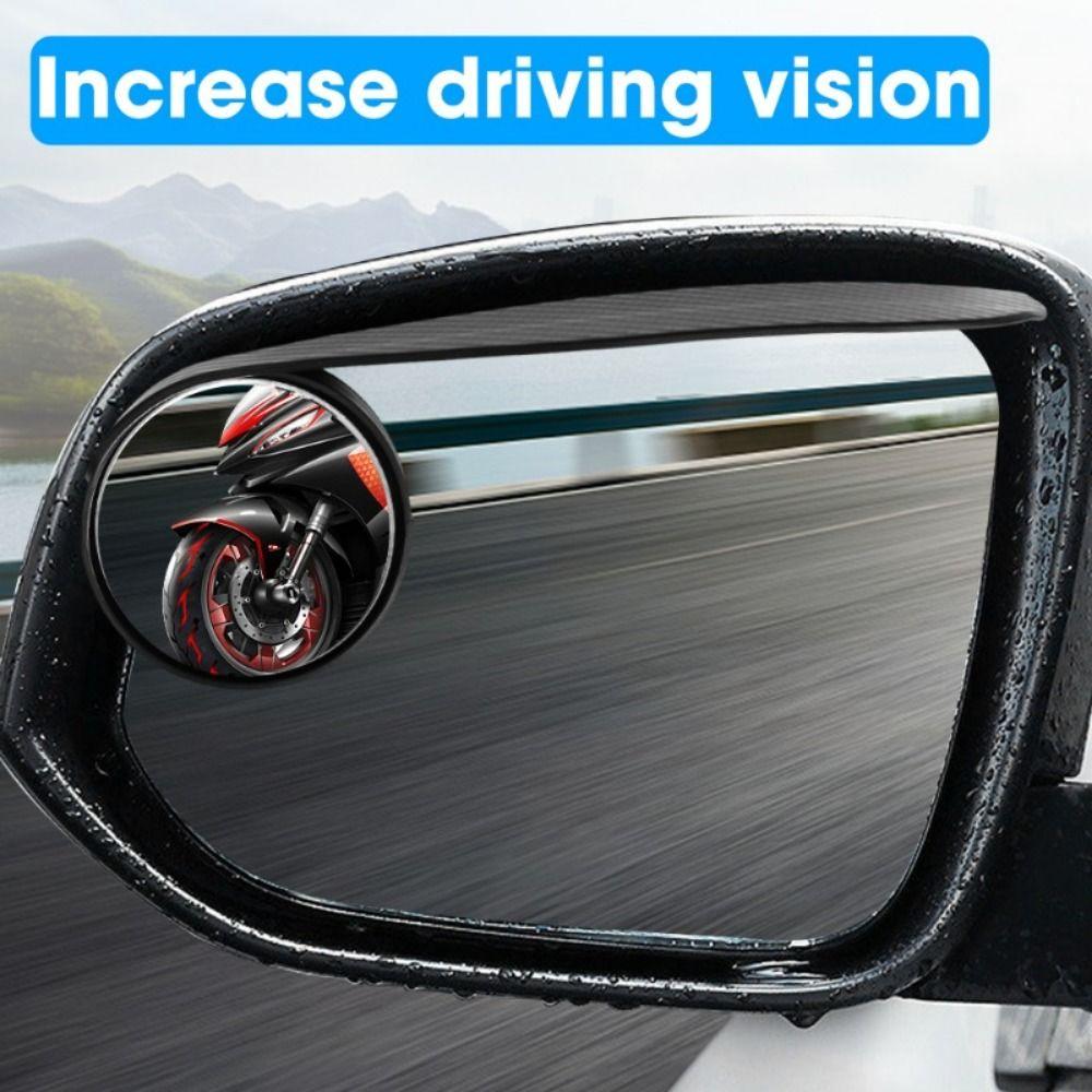 1Pair Small Round Rain Eyebrow 360 Degrees Car Blind Spot New Rearview Mirror Rain Cover