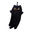 Soft Cartoon Cat Hand Towel Black Cat Hanging Towels Quick Drying Kitchen Bathroom Wipe Towel Absorption Cleaning Towels