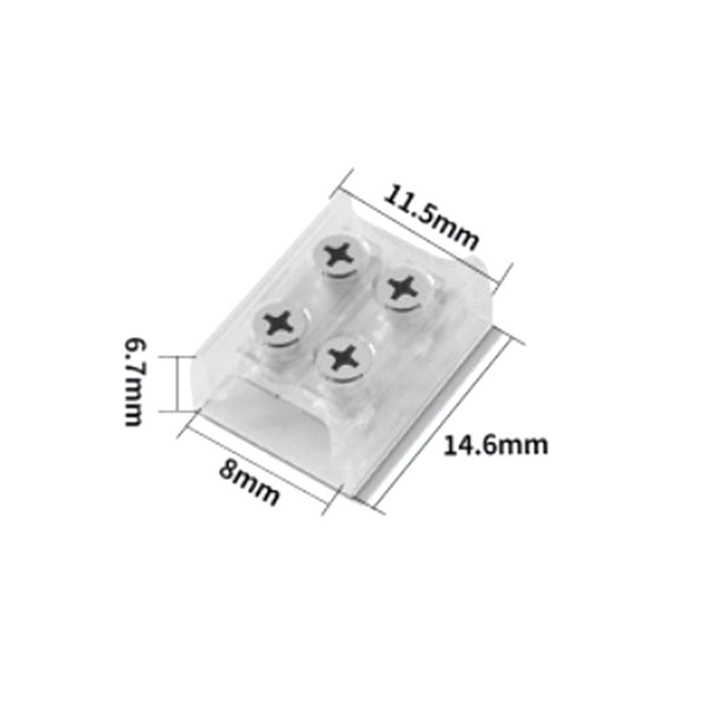 Пряжки для светодиодной ленты PP 8 мм 10 мм COB Клеммные аксессуары Зажимная муфта для светодиодной ленты