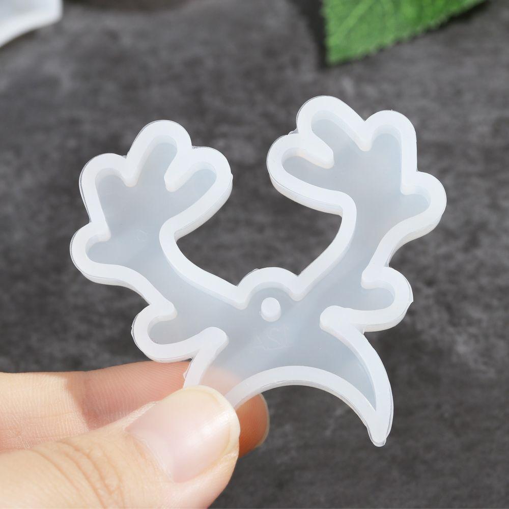 Supplies Xmas Ornament Xmas Tree Shape Silicone Casting Mold Christmas Mould Snowflake Bell Deer