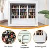 Anxiety Relief Mini Bookshelf Wooden Miniature Simulated Bookshelf with 200 Pcs Mini