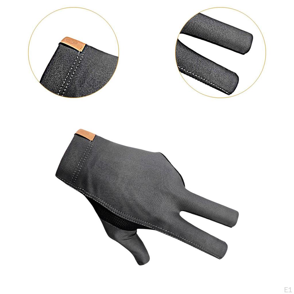Перчатка для пула с тремя пальцами, износостойкая, не для бильярда, кий, пригодный для ношения женщинами