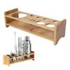 Easy Storage Bar Tool Organizer Wood Bartender Set Stand Portable Bartending Tool Holder  Home