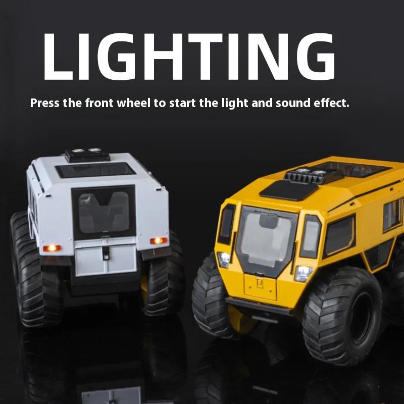 New1:24 Shep All Terrain Off-Road Vehicle Alloy Metal Die-cast Car Model Sound and Light Collection Hobby Decoration Gift