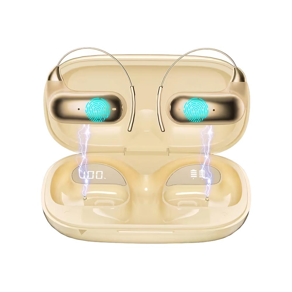 Bluetooth 5.4 AI Translator Earbuds, 144-Language Real-Time Translation, 6-Mic Noise Cancellation, Wireless Smart, Compatible with Business, Travel,