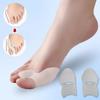 1 Pair Silicone Big Toe Hallux Valgus Corrector Bunions Treatment Device Toe Separator Feet Care
