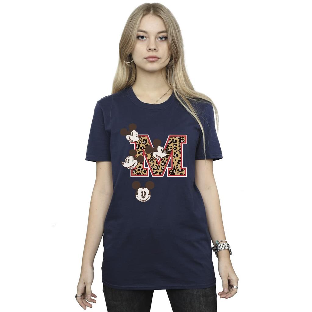 Mickey Mouse Womens/Ladies M Faces Cotton Boyfriend T-Shirt