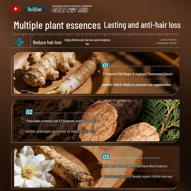 FIVERAMS Anti-Hair Loss Shampoo with Ginger & Arborvitae Leaf, 500ml