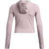 Under Armour Meridian Simple Solid Color Quick-Dry Knitted Hoodie Jacket Women jackets Lithe-Gray 1386618-015