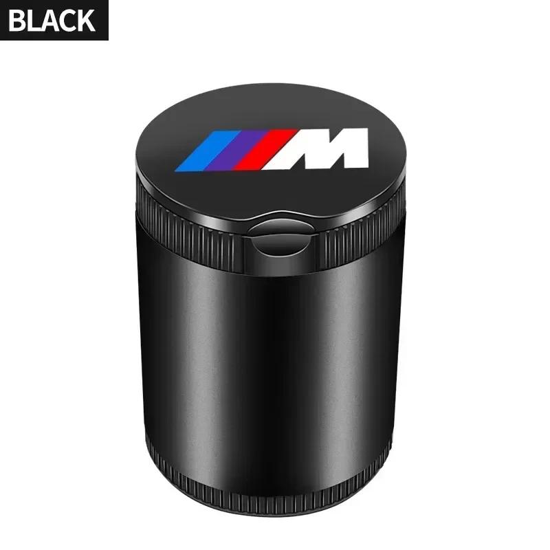 Car Portable Ashtray LED Light Alloy Ash Tray Aluminum Cup For BMW 1 3 5 Series X1 X4 X5 X7 G20 G38 F20 F39 F48 E46 E60 E36 E39