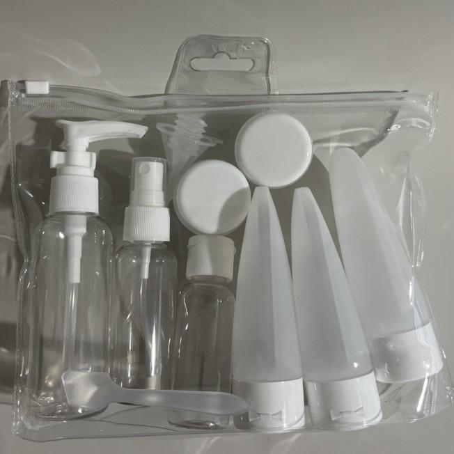 Travel Bottles Set With Storage Bag Travel Size Empty Liquid Cream Lotion Containers Fine Mist Spray Bottle