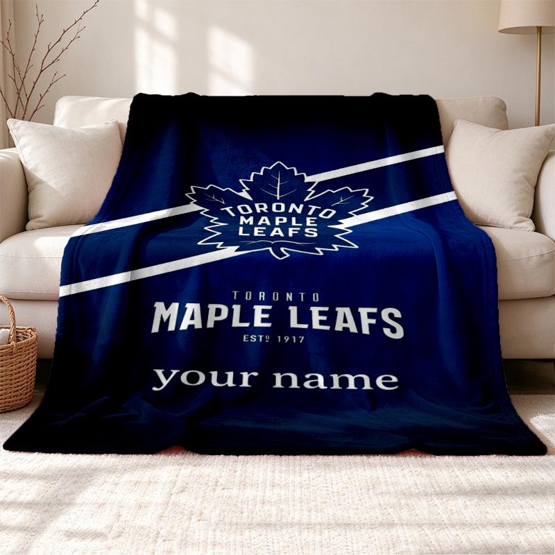 toronto maple leafs Customizable name outdoor blanket soft cozy and warm Multi-purpose office blanket outdoor camping and travel blanket all