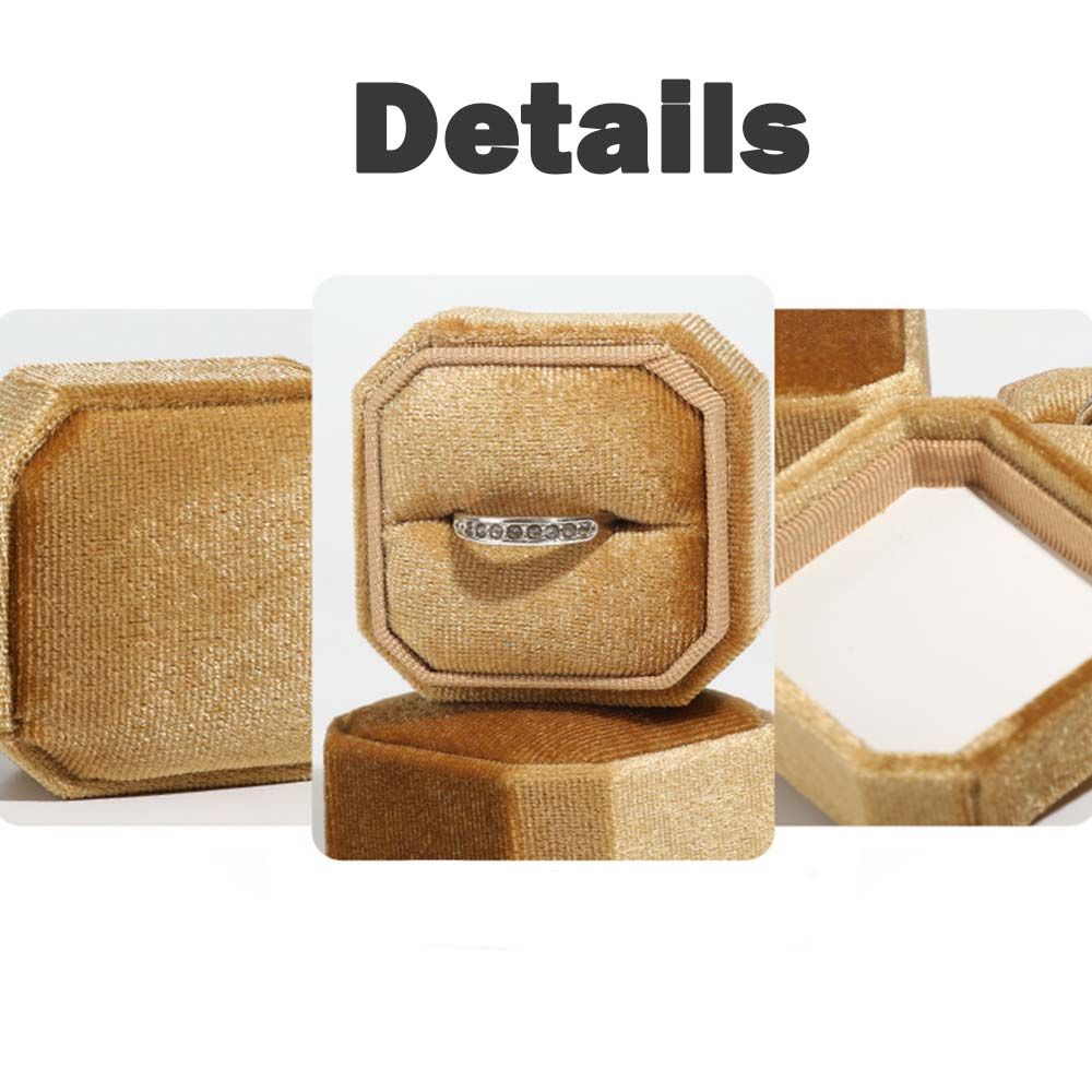 Упаковочная коробка для подарочных церемоний, держатель для колец, органайзер для ювелирных изделий, бархатная шкатулка для колец, коробка для хранения сережек