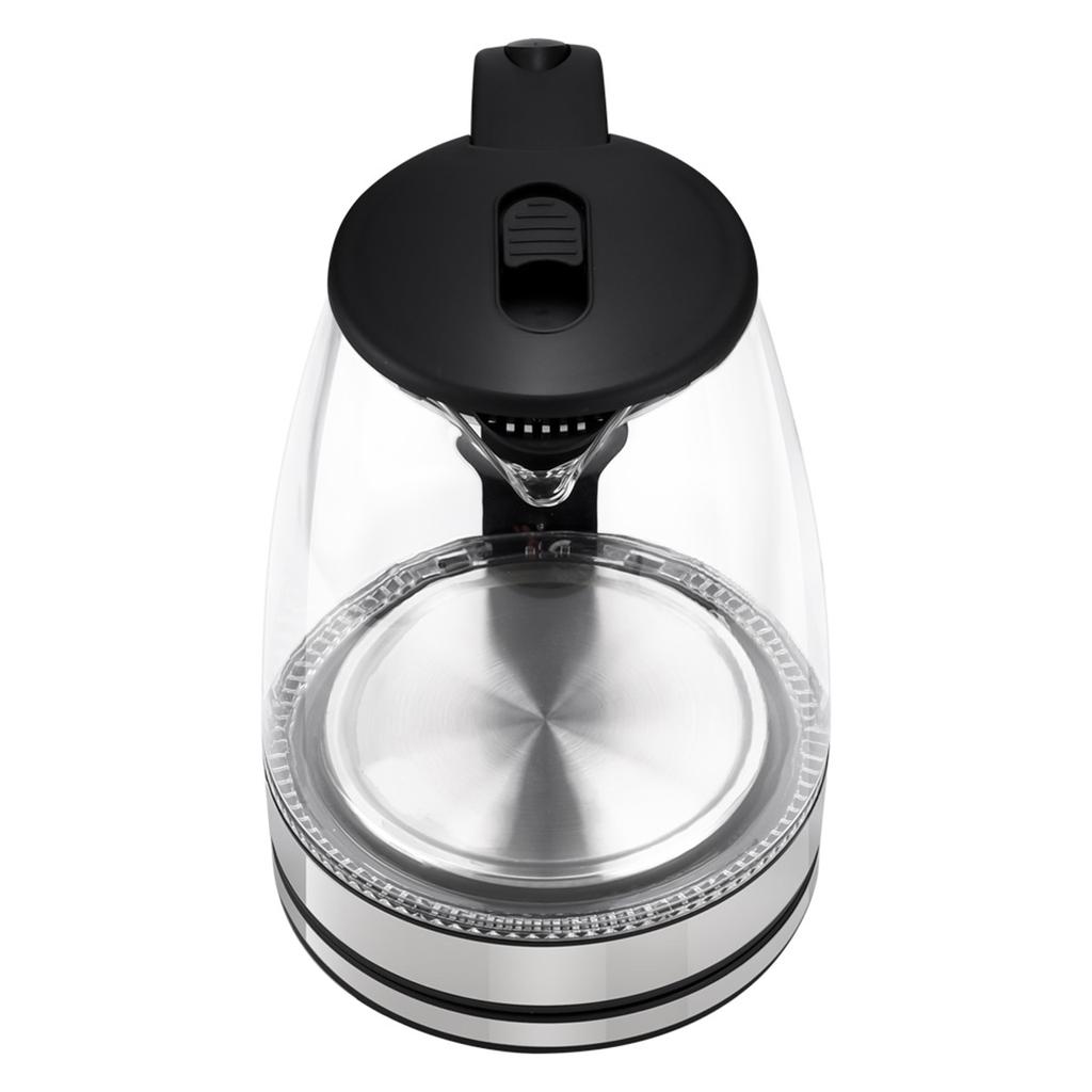 Электрический чайник 2 л большой емкости с европейской вилкой для кипячения воды, чайник из нержавеющей стали 304 с внутренним покрытием, стеклянный чайник с синим светом, электрический чайник для дома