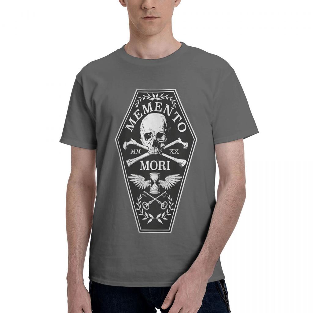 Memento Mori 100% Хлопок Повседневная Дышащая Удобная Футболка Забавные Мужские Футболки Футболка Мужчины