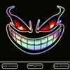 1PC Cool Car Fierce Red Eyes Sticker Reflective Motorcycle Sticker  for Cars,Motorcycles,Helmet Etc