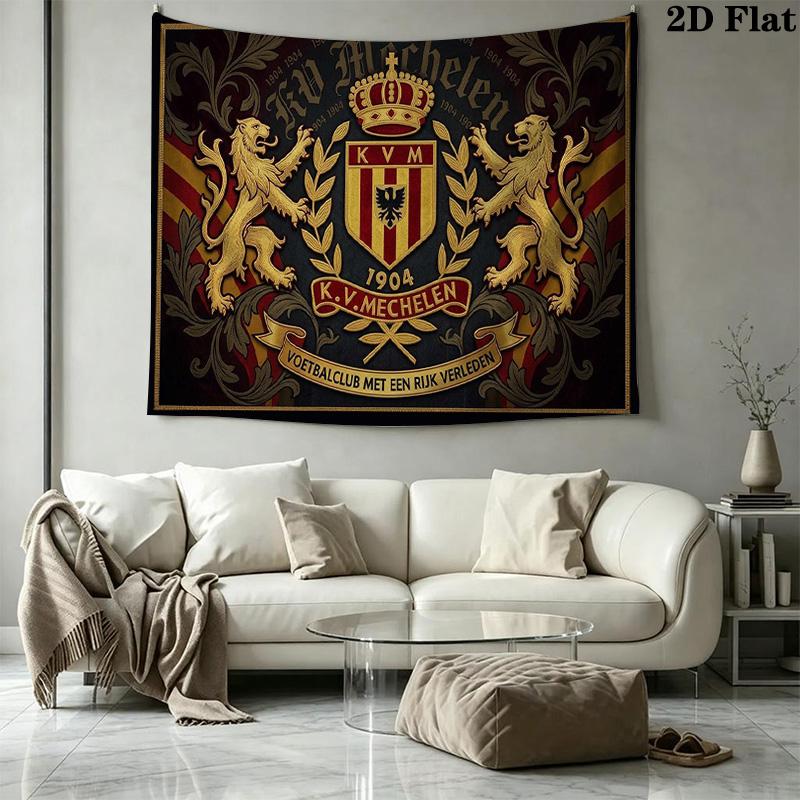 KV Mechelen Wall Tapestry Aesthetic Wall Hanging Printed Fabric Blanket Decorative Tapestries for Bedroom Living Room Home Decor