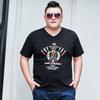Special Body Loose Men's Fat Plus Size Short-sleeved V-neck T-shirt Fat Man Oversized Fat People Summer Clothes XXXXXL