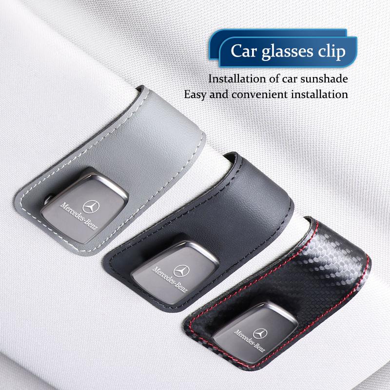 2025 Горячий Автомобильный Внутренний Солнцезащитный Козырек Клипса для Солнечных Очков Держатель для Очков Для Mercedes Benz AMG W203 W206 W220 W205 W211 W212 W201 W210